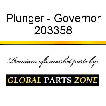 Plunger - Governor 203358