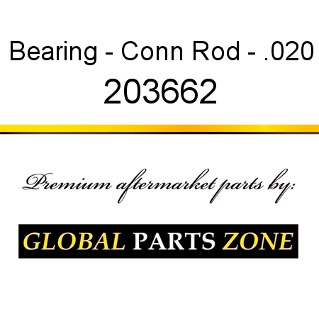 Bearing - Conn Rod - .020 203662