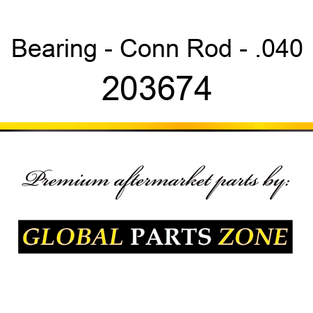 Bearing - Conn Rod - .040 203674