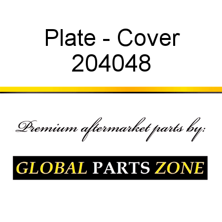 Plate - Cover 204048