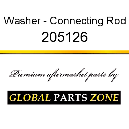 Washer - Connecting Rod 205126