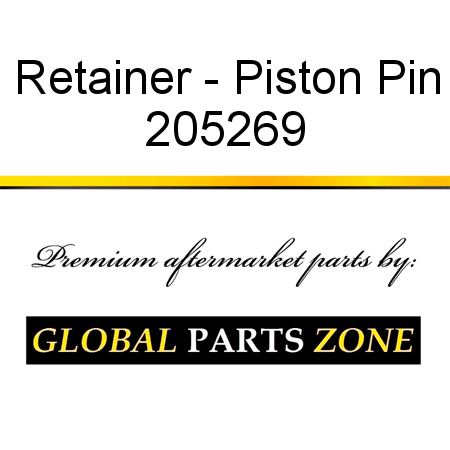 Retainer - Piston Pin 205269