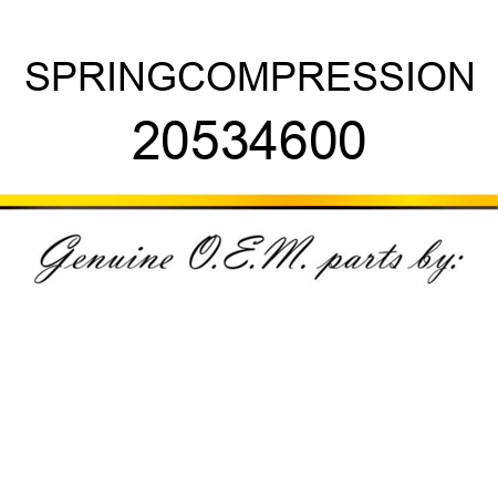 SPRING,COMPRESSION 20534600