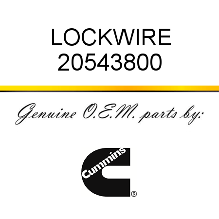 LOCKWIRE 20543800
