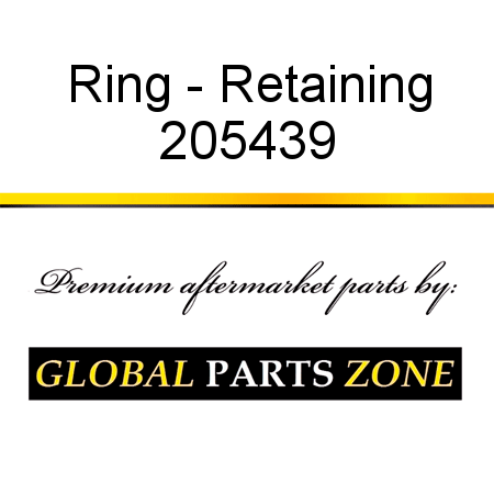 Ring - Retaining 205439