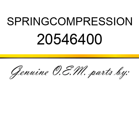 SPRING,COMPRESSION 20546400