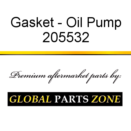 Gasket - Oil Pump 205532