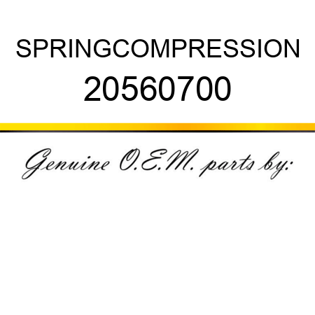 SPRING,COMPRESSION 20560700