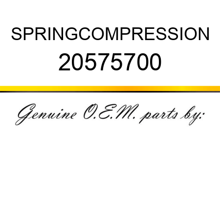 SPRING,COMPRESSION 20575700