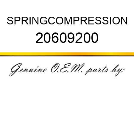 SPRING,COMPRESSION 20609200