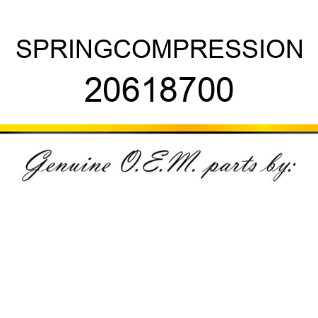 SPRING,COMPRESSION 20618700