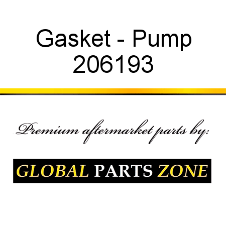 Gasket - Pump 206193