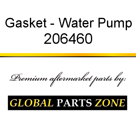 Gasket - Water Pump 206460