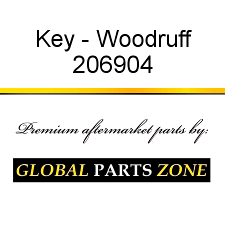 Key - Woodruff 206904