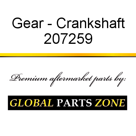 Gear - Crankshaft 207259