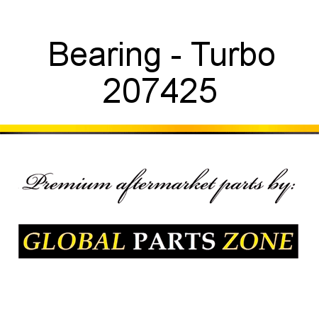 Bearing - Turbo 207425