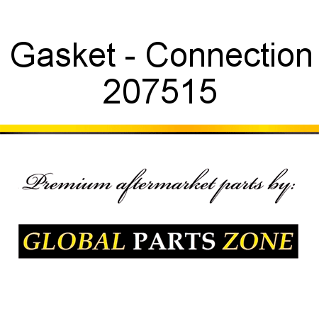 Gasket - Connection 207515