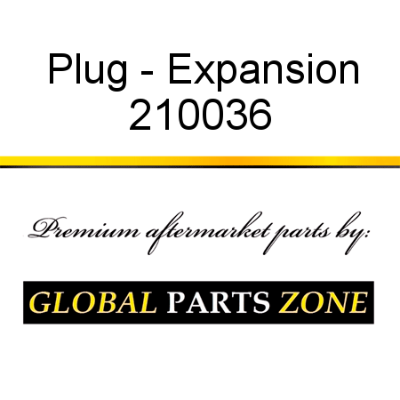 Plug - Expansion 210036