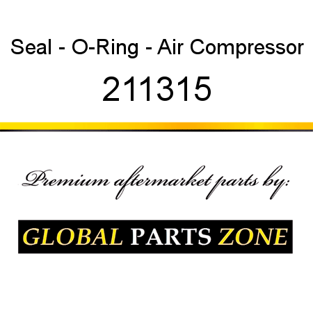 Seal - O-Ring - Air Compressor 211315