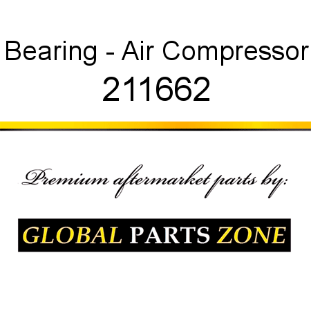 Bearing - Air Compressor 211662