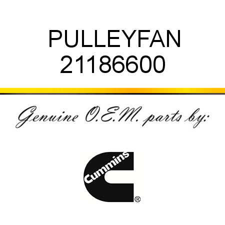 PULLEY,FAN 21186600