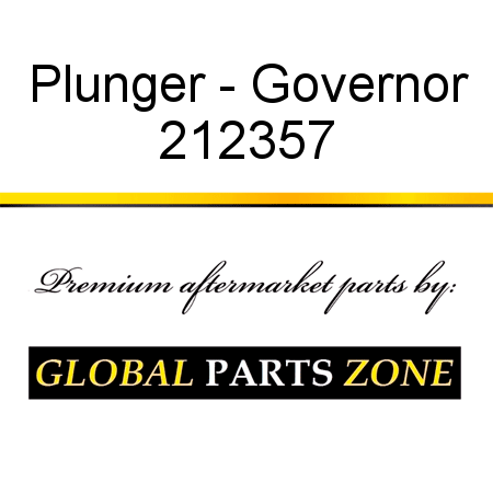Plunger - Governor 212357
