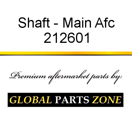 Shaft - Main Afc 212601