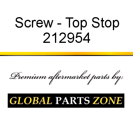Screw - Top Stop 212954