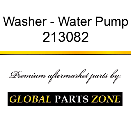 Washer - Water Pump 213082