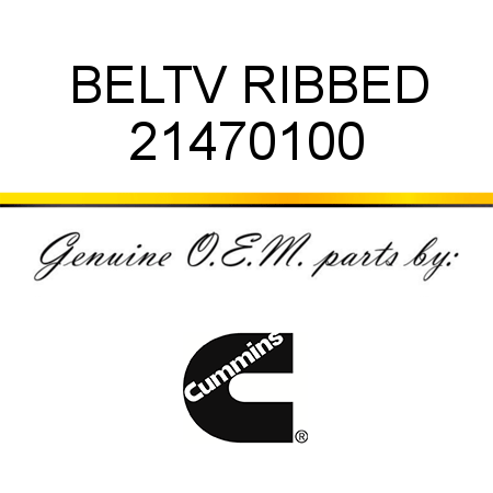 BELT,V RIBBED 21470100