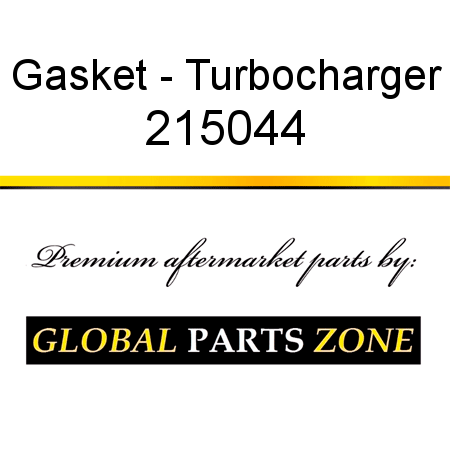 Gasket - Turbocharger 215044