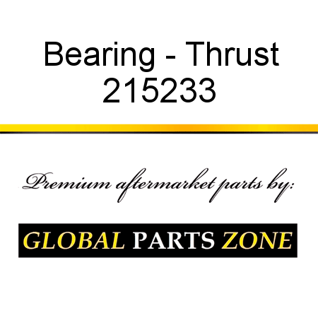 Bearing - Thrust 215233