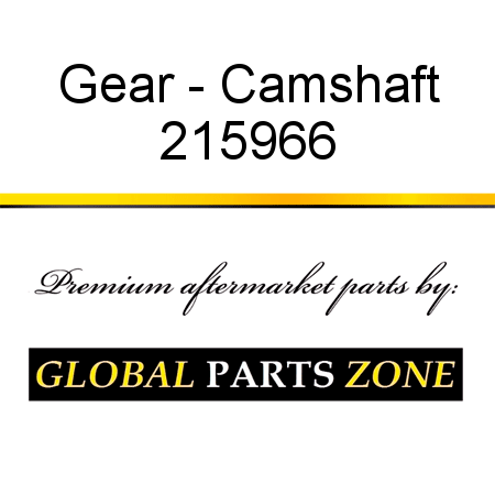 Gear - Camshaft 215966