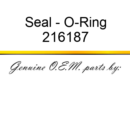 Seal - O-Ring 216187