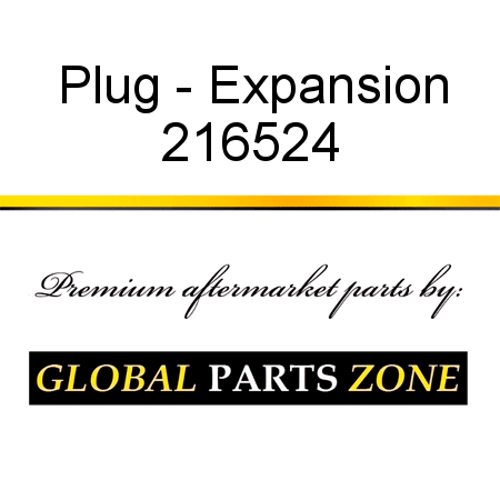 Plug - Expansion 216524
