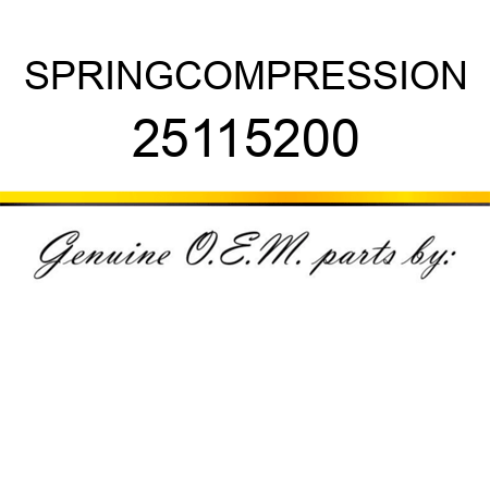 SPRING,COMPRESSION 25115200