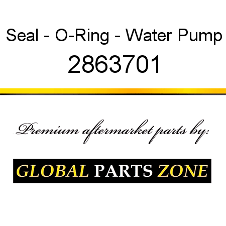 Seal - O-Ring - Water Pump 2863701