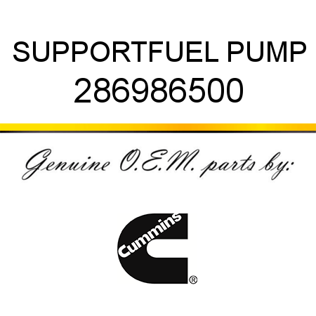 SUPPORT,FUEL PUMP 286986500