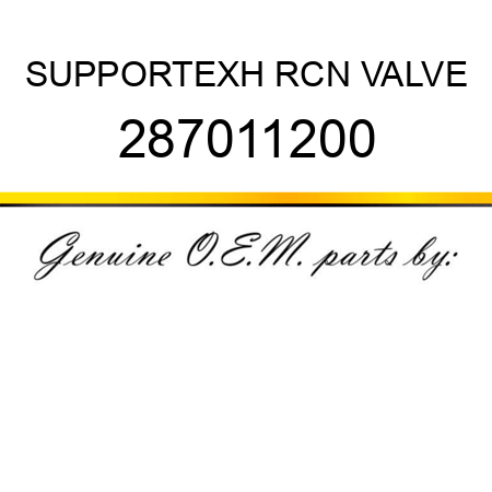 SUPPORT,EXH RCN VALVE 287011200