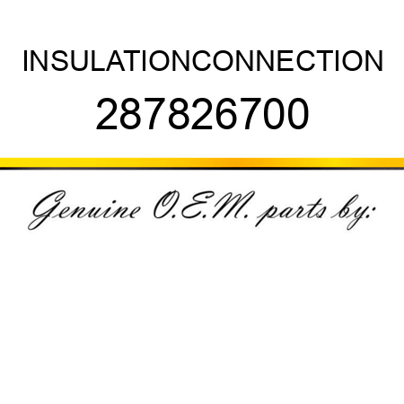 INSULATION,CONNECTION 287826700