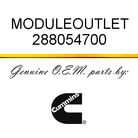 MODULE,OUTLET 288054700