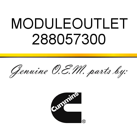 MODULE,OUTLET 288057300