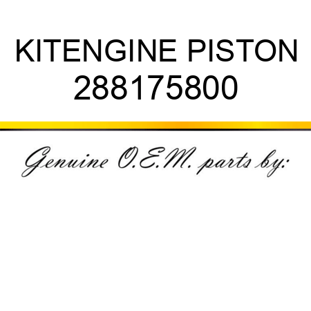 KIT,ENGINE PISTON 288175800