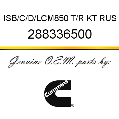 ISB/C/D/LCM850 T/R KT RUS 288336500