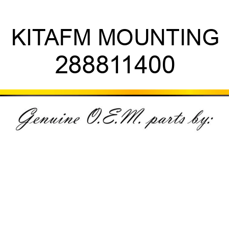 KIT,AFM MOUNTING 288811400