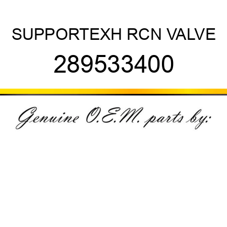 SUPPORT,EXH RCN VALVE 289533400
