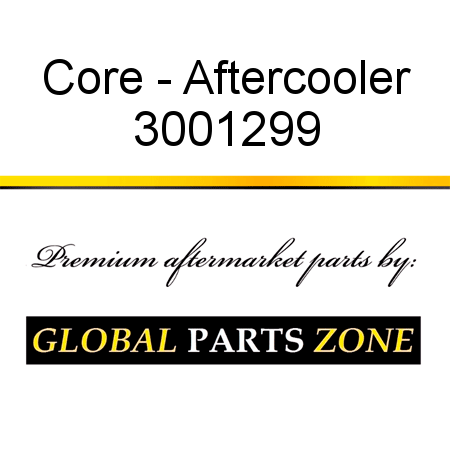 Core - Aftercooler 3001299