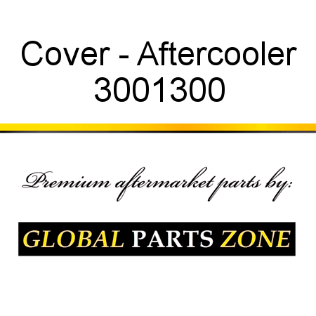 Cover - Aftercooler 3001300
