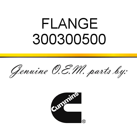 FLANGE 300300500