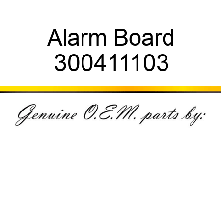 Alarm Board 300411103